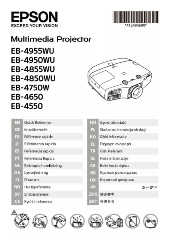 Mode d'emploi EPSON EB-4855WU