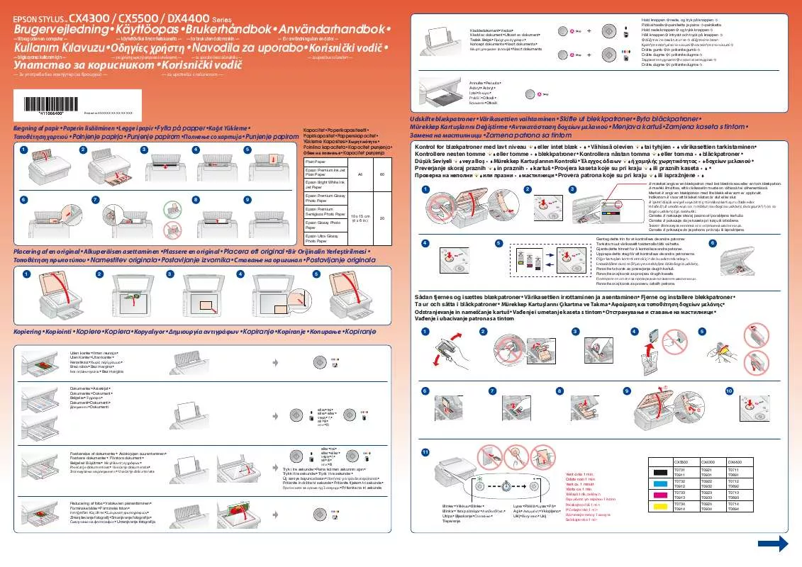 Mode d'emploi EPSON STYLUS CX4300