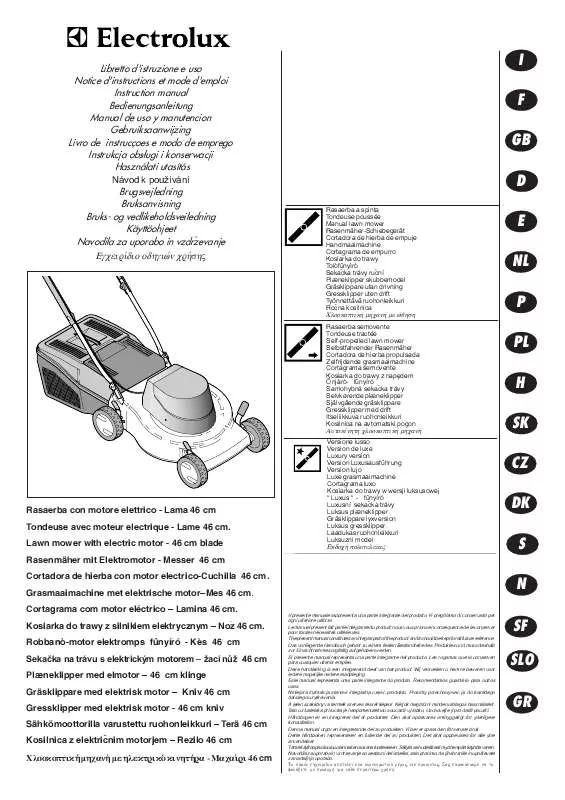 Mode d'emploi FLYMO FL460 EL 1600 W