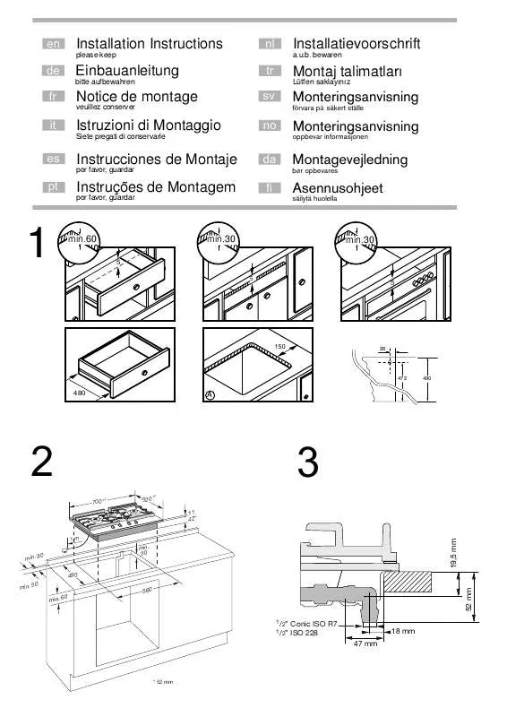 Mode d'emploi GAGGENAU CG270110F