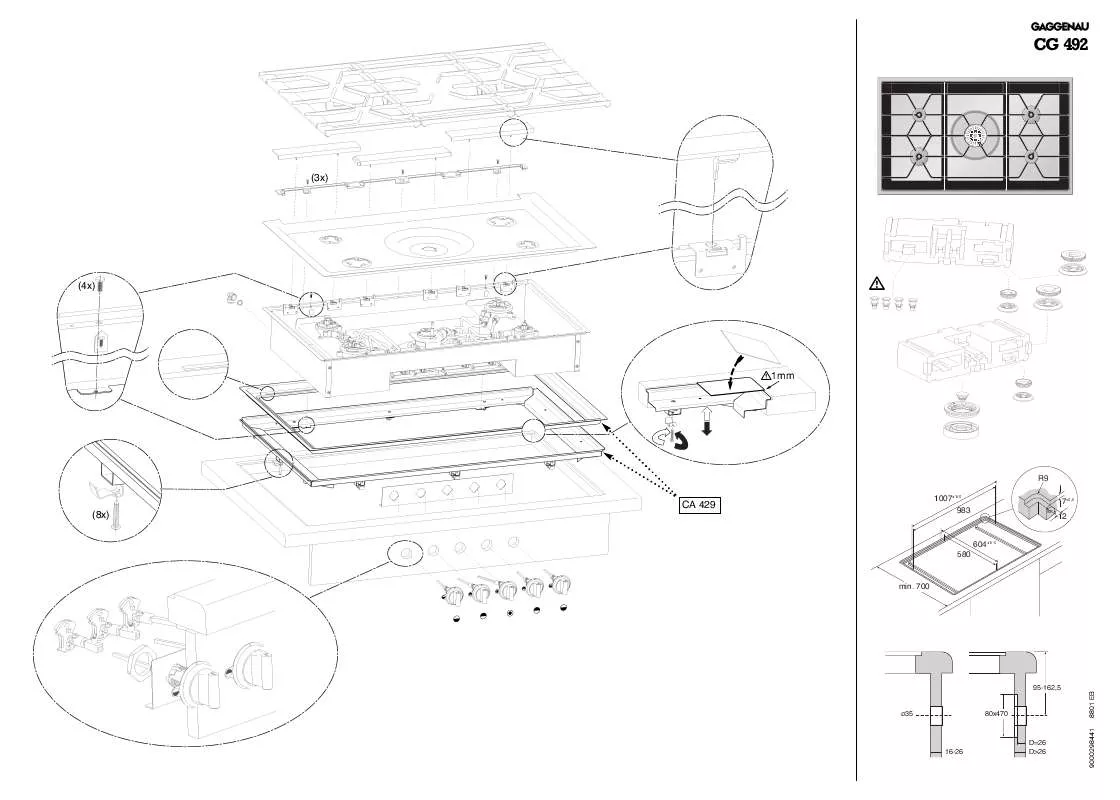 Mode d'emploi GAGGENAU CG492110