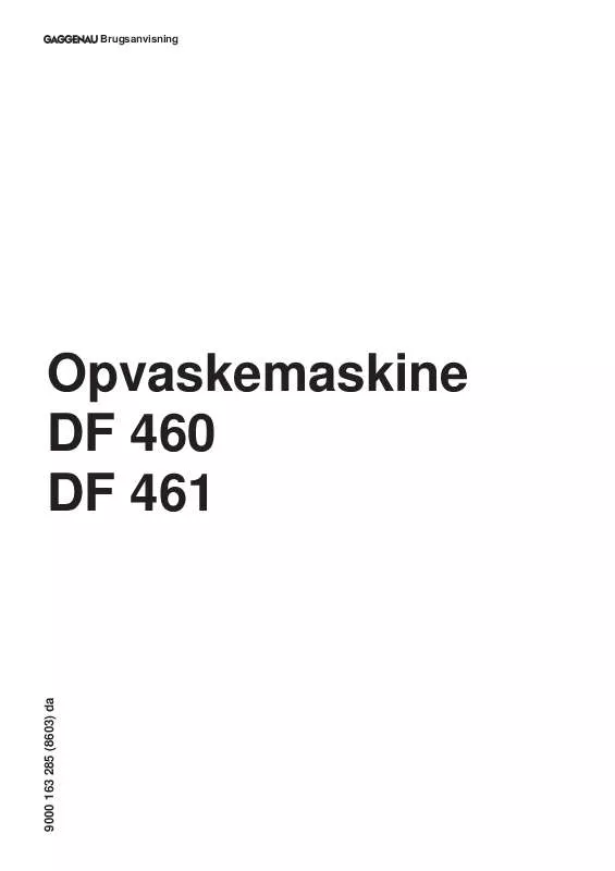 Mode d'emploi GAGGENAU DF461560