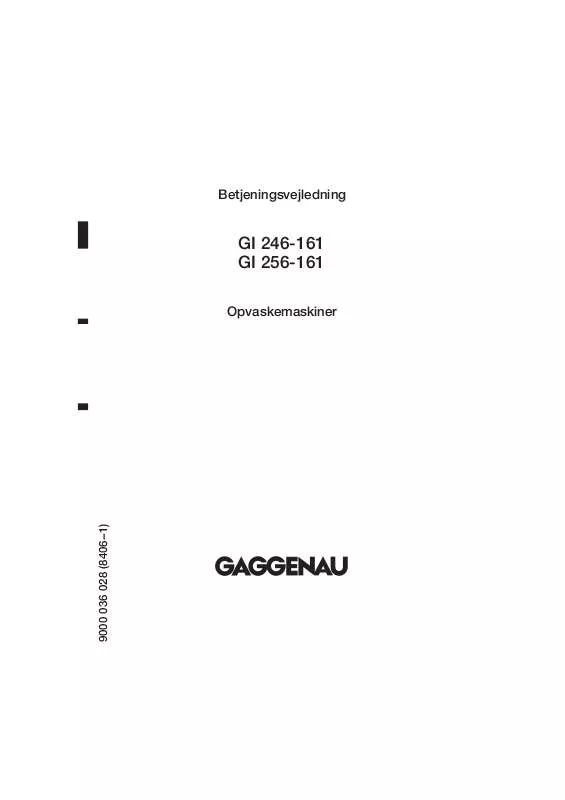 Mode d'emploi GAGGENAU GI256161
