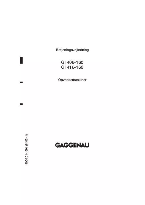 Mode d'emploi GAGGENAU GI416160