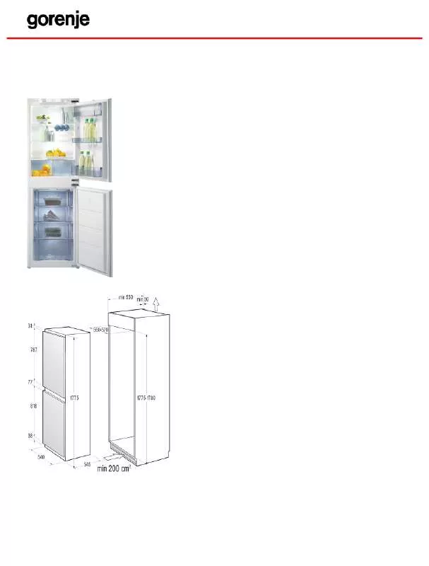 Mode d'emploi GORENJE NRKI41278