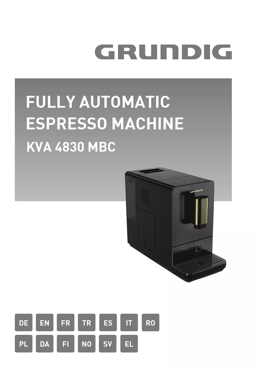 Mode d'emploi GRUNDIG KVA 4830