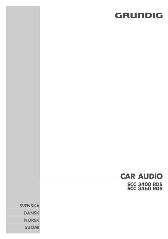 Mode d'emploi GRUNDIG SCC 3400 RDS