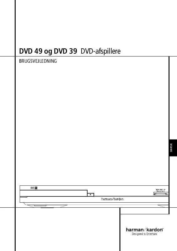 Mode d'emploi HARMAN KARDON DVD 49