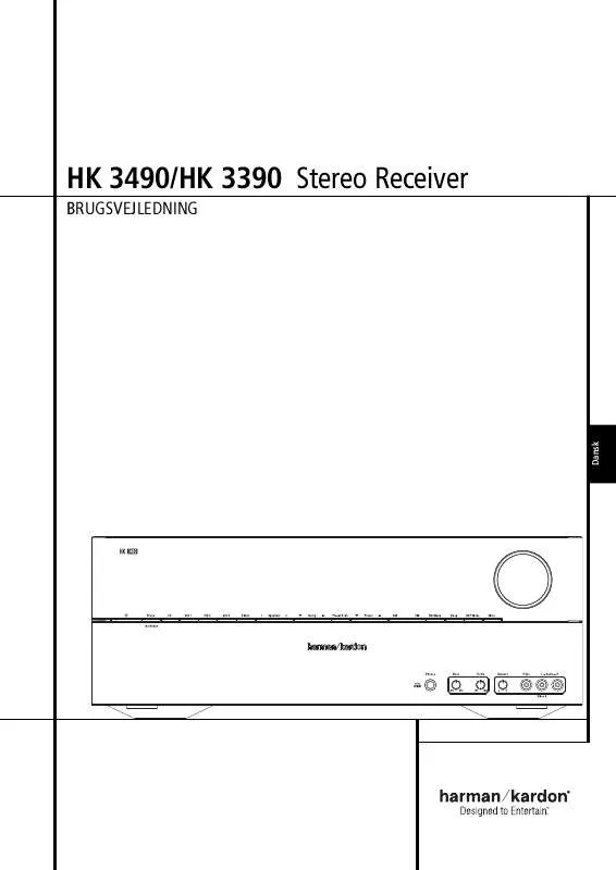 Mode d'emploi HARMAN KARDON HK 3390