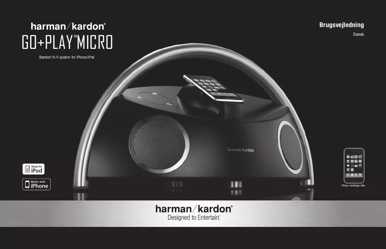 Mode d'emploi HARMAN KARDON GO PLAY MICRO