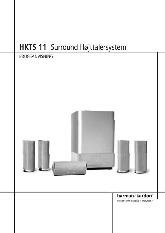 Mode d'emploi HARMAN KARDON HKTS 11 [HKTS 11/230]