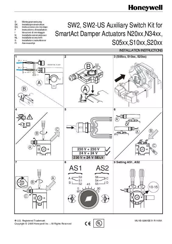 Mode d'emploi HONEYWELL SW2