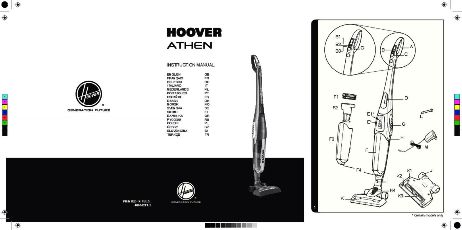 Mode d'emploi HOOVER ATHEN ATV264BM 011