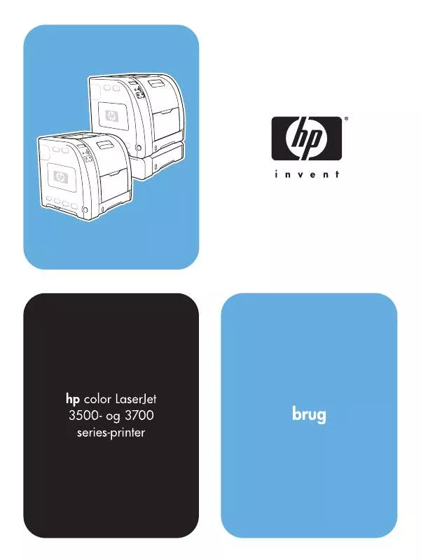 Mode d'emploi HP COLOR LASERJET 3500