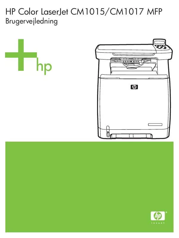 Mode d'emploi HP COLOR LASERJET CM1015/CM1017 MFP