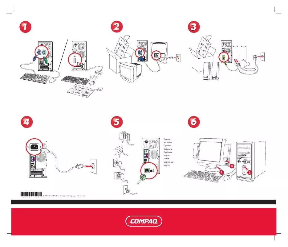 Mode d'emploi HP COMPAQ PRESARIO SR1230