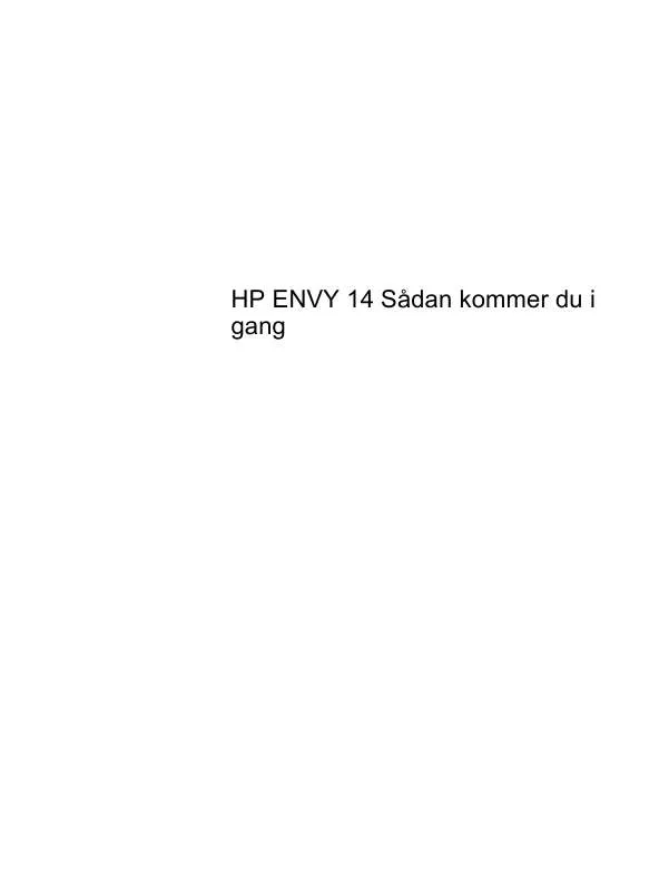 Mode d'emploi HP ENVY 14-1190EA