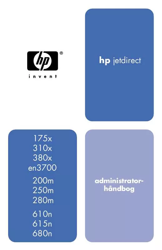 Mode d'emploi HP JETDIRECT 175X PRINT SERVER