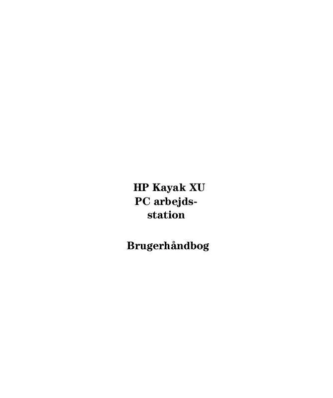 Mode d'emploi HP KAYAK XU