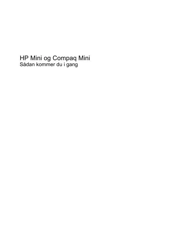 Mode d'emploi HP MINI 110-3612SA