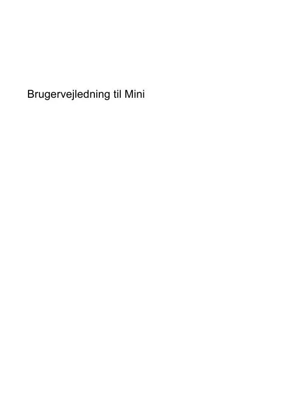 Mode d'emploi HP MINI 210-1014SA