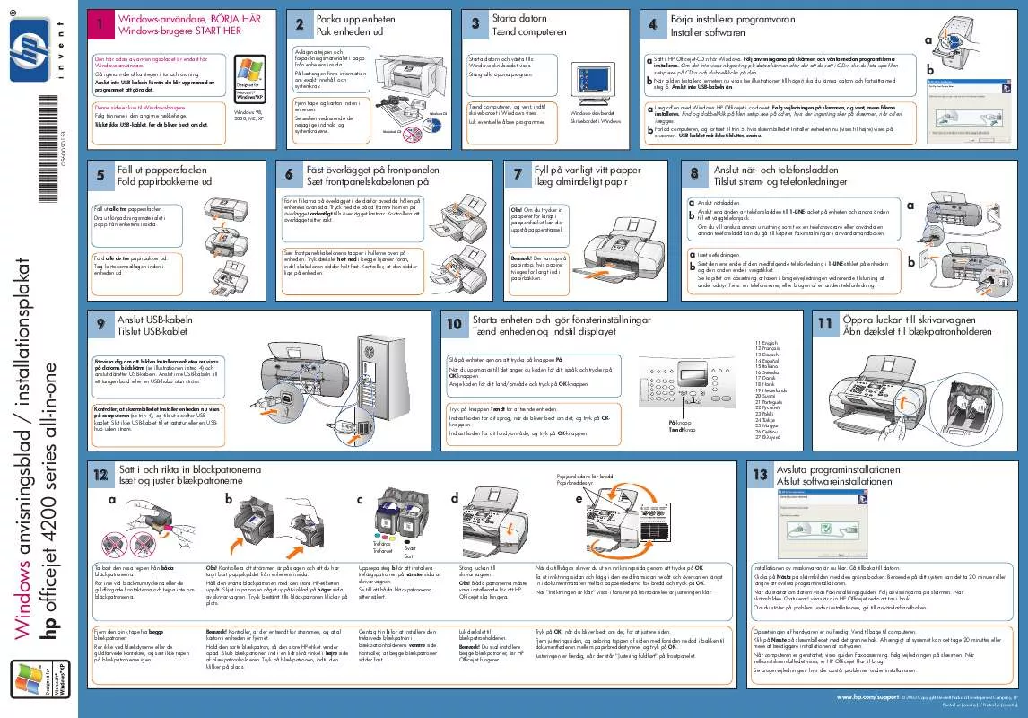 Mode d'emploi HP OFFICEJET 4215 ALL-IN-ONE