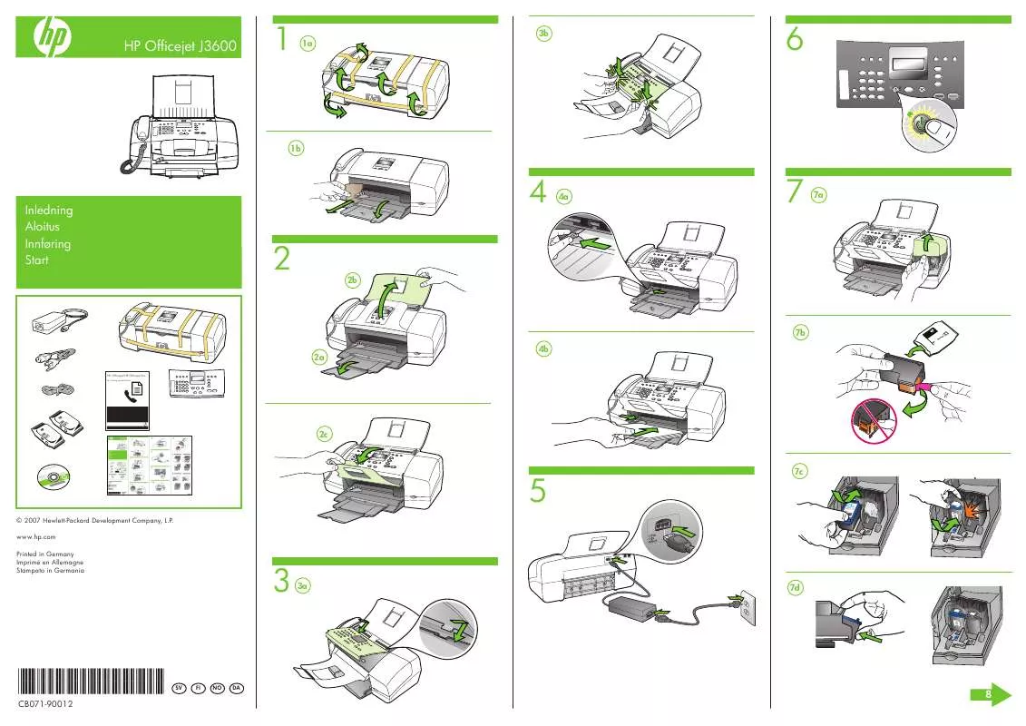 Mode d'emploi HP OFFICEJET J3500 ALL-IN-ONE