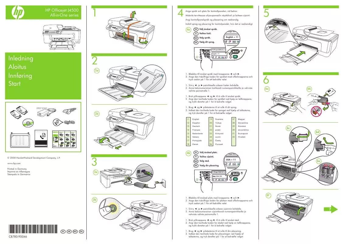 Mode d'emploi HP OFFICEJET J4000 ALL-IN-ONE