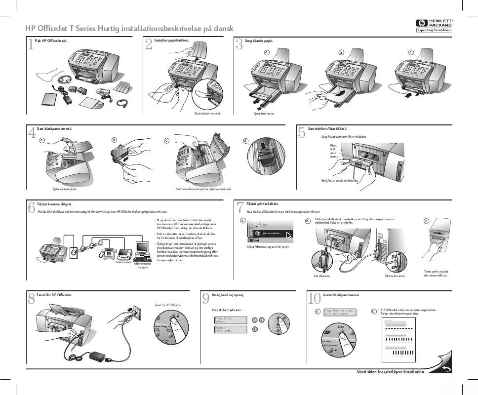 Mode d'emploi HP OFFICEJET T65 ALL-IN-ONE