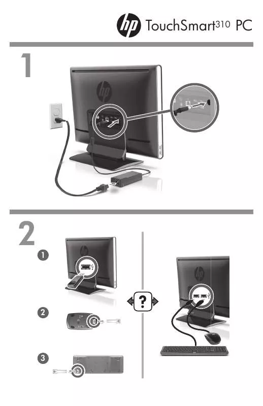 Mode d'emploi HP TOUCHSMART 310-1205