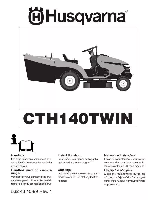 Mode d'emploi HUSQVARNA CTH140TWIN