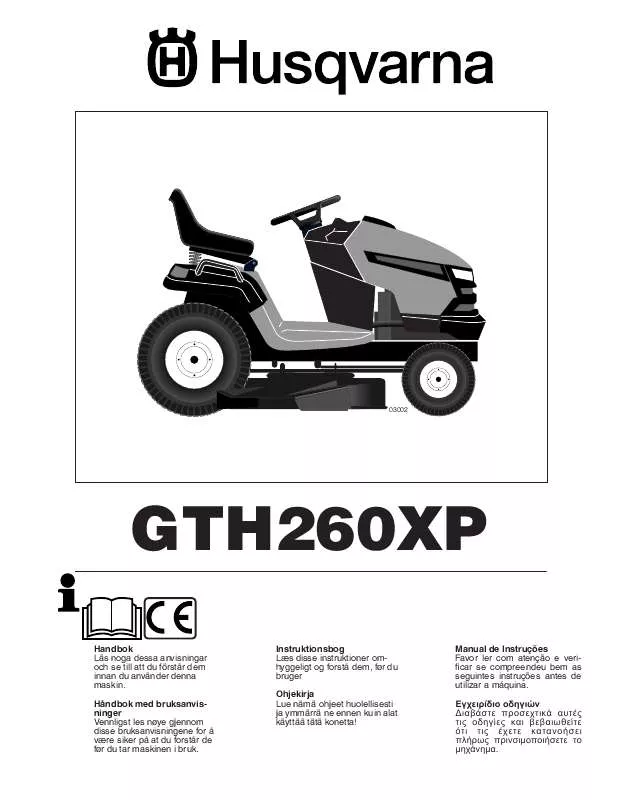 Mode d'emploi HUSQVARNA GTH260XP