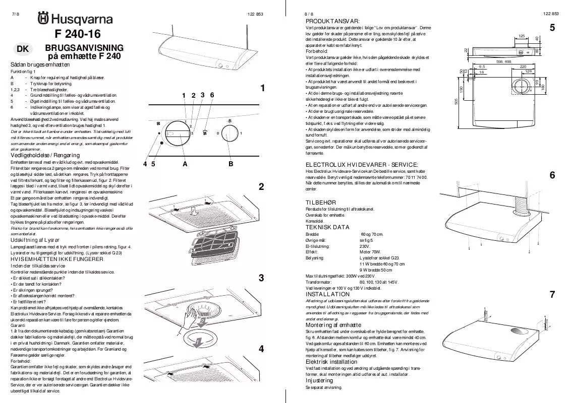 Mode d'emploi HUSQVARNA QC622X