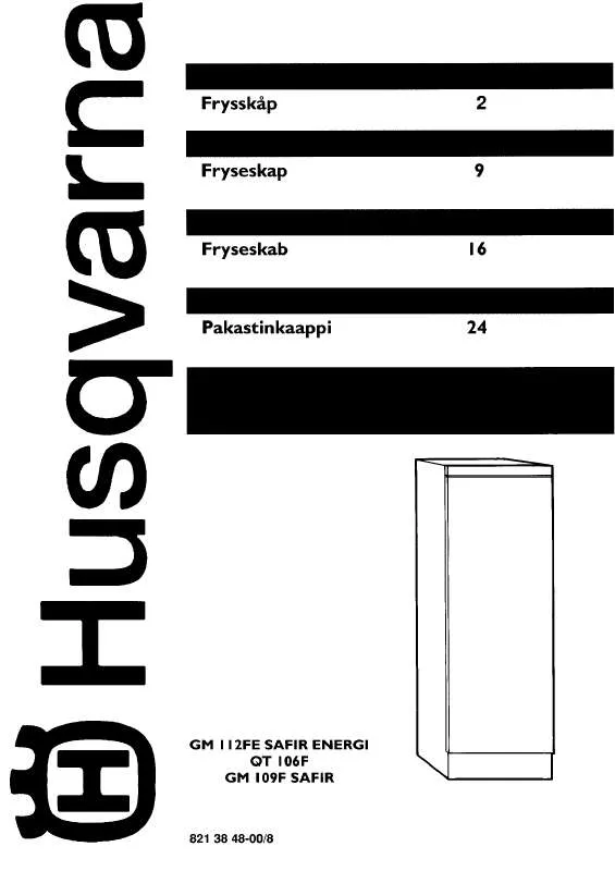 Mode d'emploi HUSQVARNA QT106F