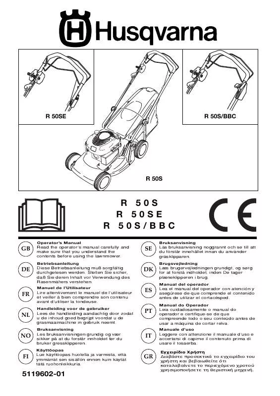 Mode d'emploi HUSQVARNA R50 S