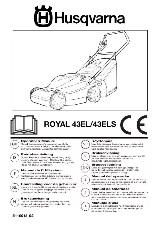 Mode d'emploi HUSQVARNA ROYAL 43 EL