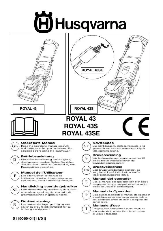 Mode d'emploi HUSQVARNA ROYAL 43 S