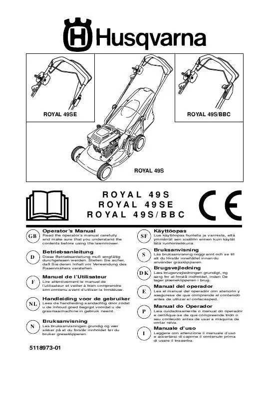 Mode d'emploi HUSQVARNA ROYAL 49 S/BBC