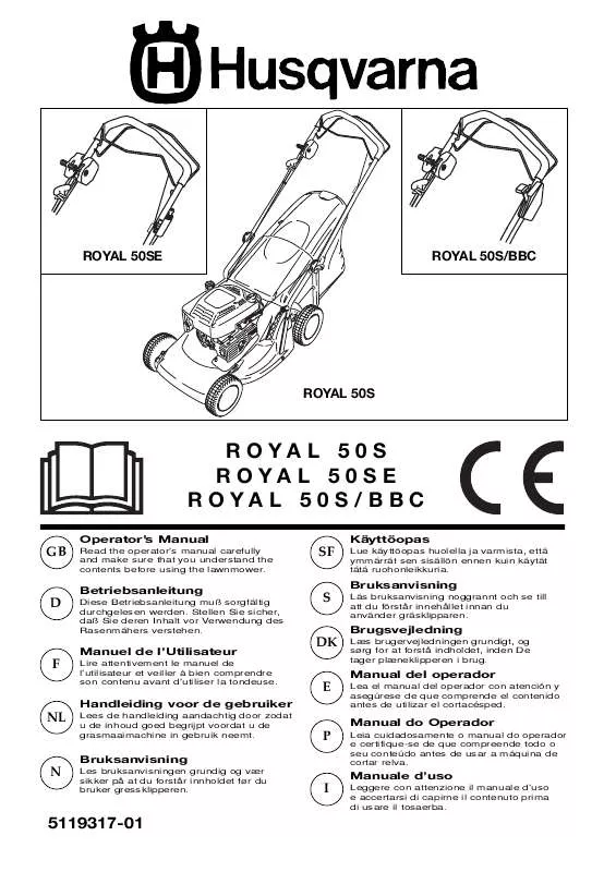 Mode d'emploi HUSQVARNA ROYAL 50 SE