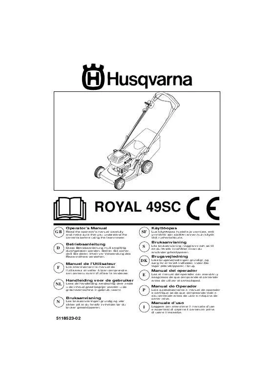 Mode d'emploi HUSQVARNA ROYAL 49 SC