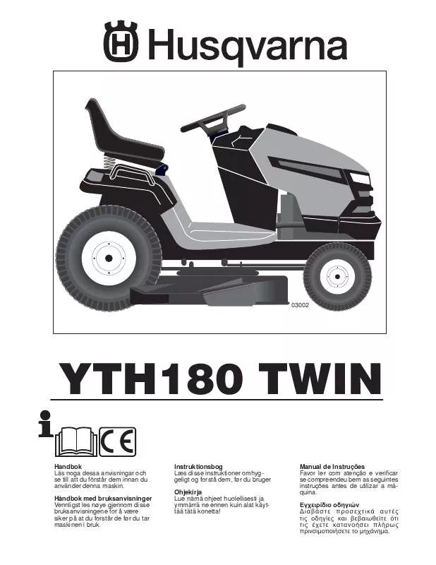 Mode d'emploi HUSQVARNA YTH 180 TWIN