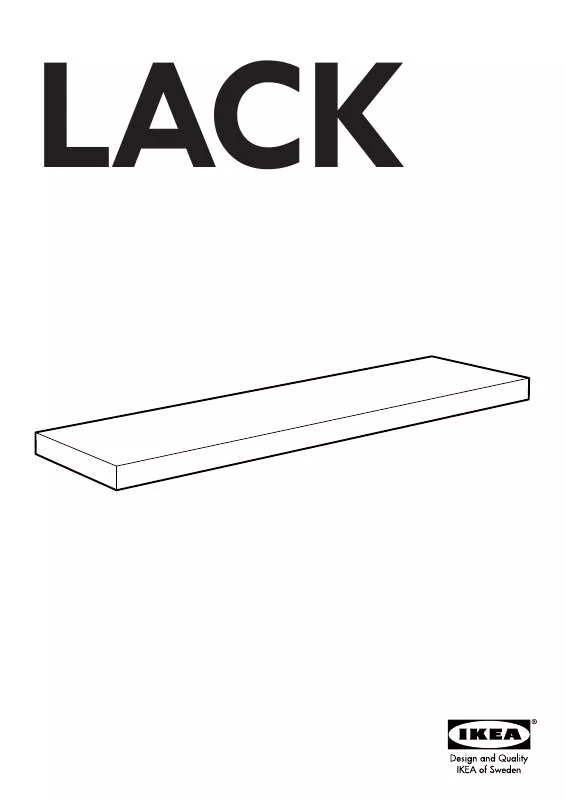 Mode d'emploi IKEA LACK HYLDE