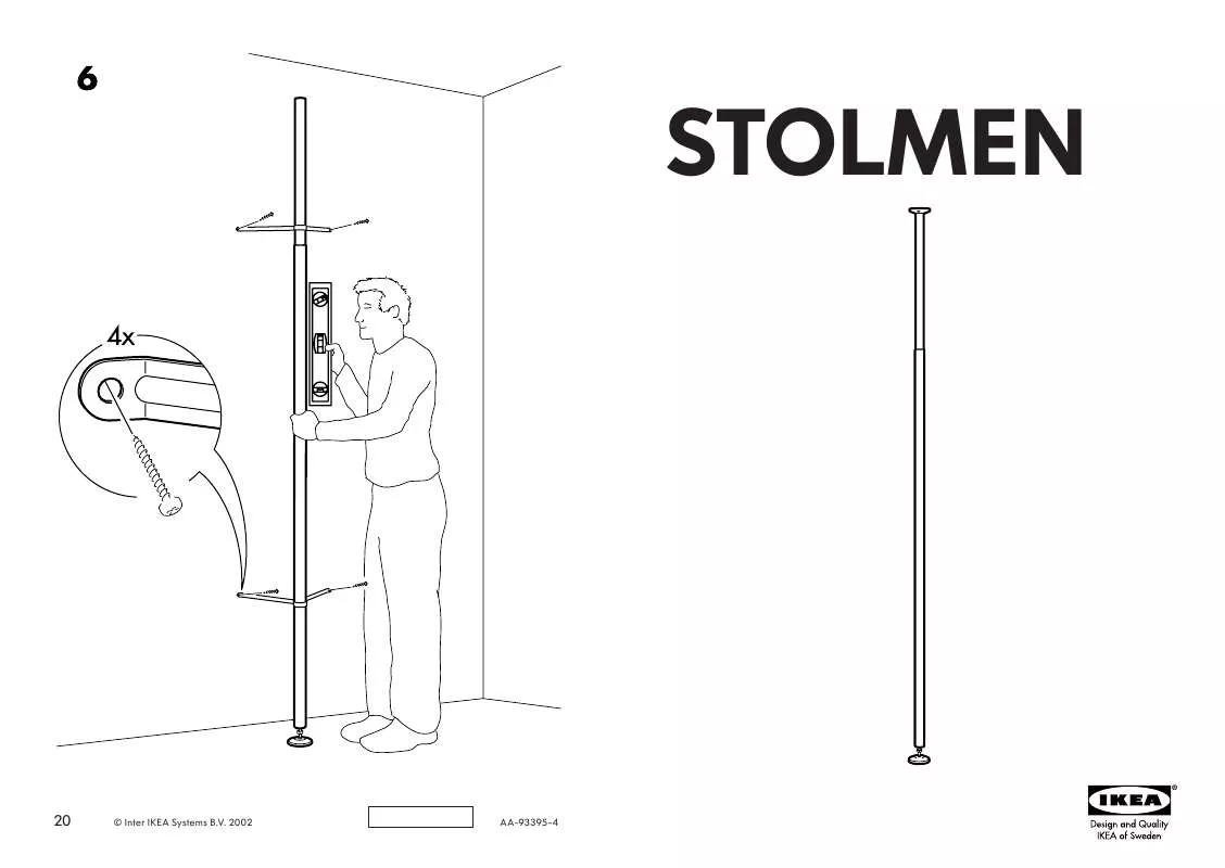 Mode d'emploi IKEA STOLMEN STOLPE