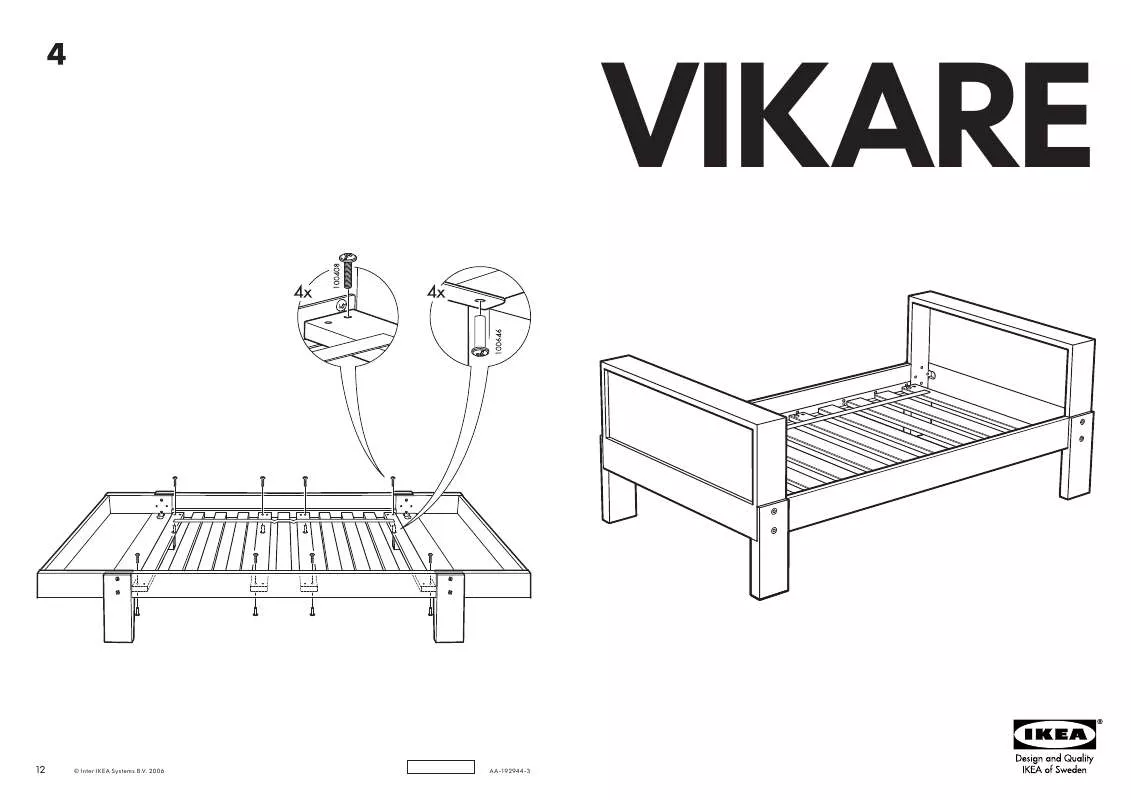 Mode d'emploi IKEA VIKARE VOKSESENG