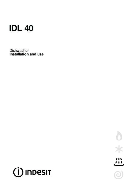 Mode d'emploi INDESIT IDL40