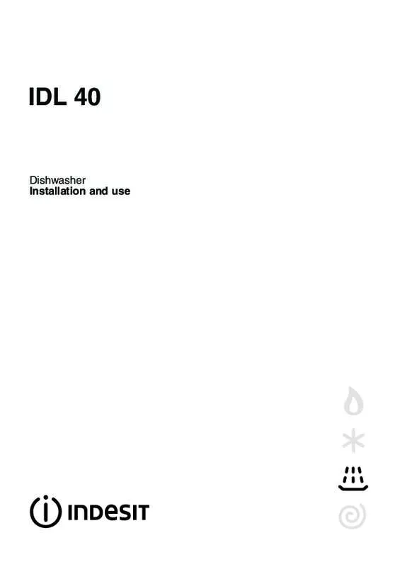 Mode d'emploi INDESIT IDL40DOTC