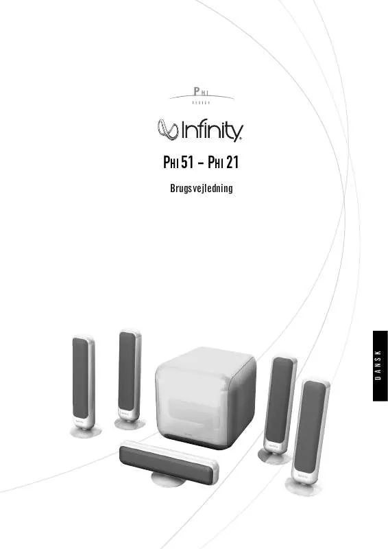 Mode d'emploi INFINITY PHI 21