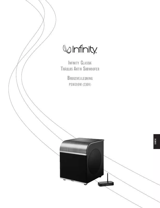 Mode d'emploi INFINITY PSW310W