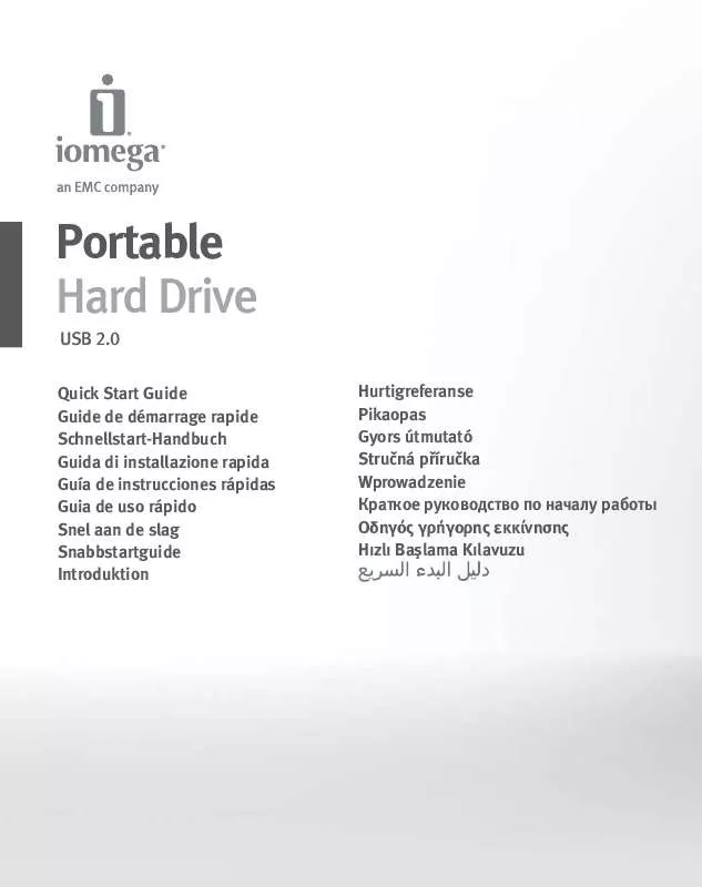 Mode d'emploi IOMEGA PRESTIGE PORTABLE HARD DRIVE