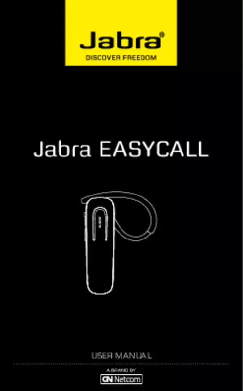 Mode d'emploi JABRA EASYCALL